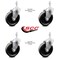 Service Caster 5 Inch Phenolic Wheel Swivel 10mm Threaded Stem Caster Set SCC-TS20S514-PHR-M1015-4 - alternate 2